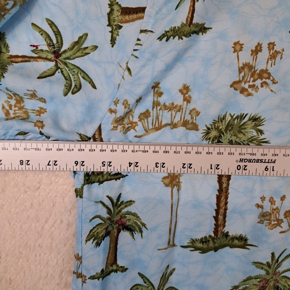 Men's Rima Hawaiian Shirt XL Tropical Palm Trees Short Sleeve Button Up - Picture 6 of 9